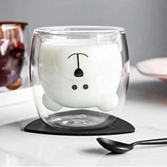 NWT Cute Mug Bear Coffee Cup Double Wall Insulated - Picture 3 of 9